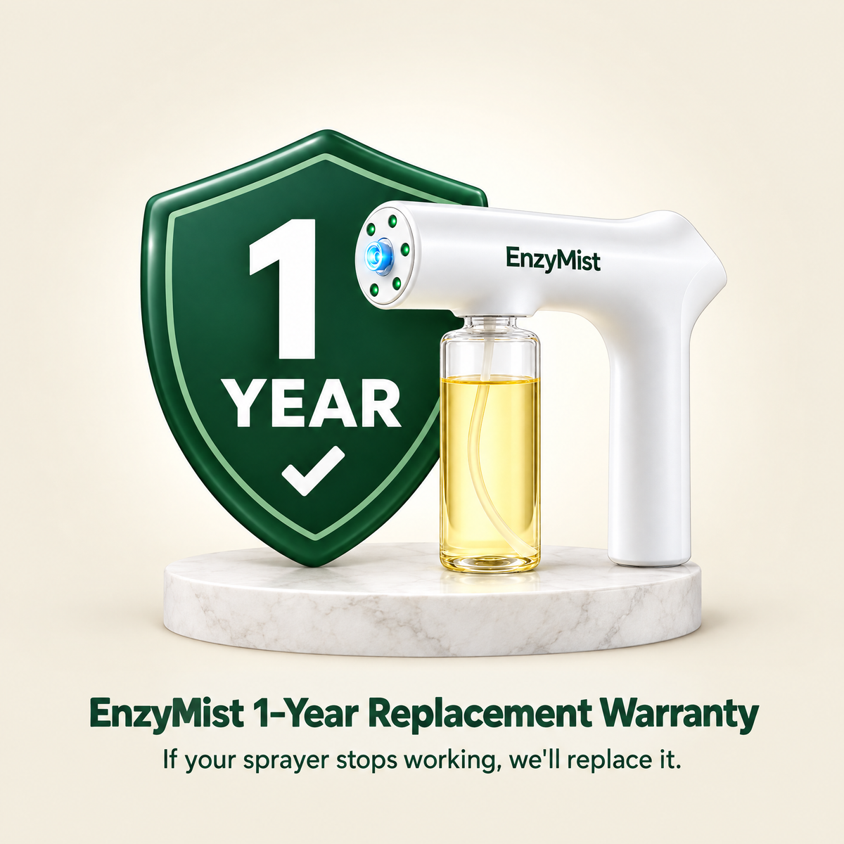 EnzyMist™ 1-Year Replacement Warranty
